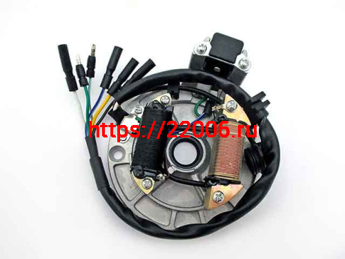 Статор генератора LIFAN125 TTR125 (2 катушки) без датчика нейтрали Статор генератора LIFAN125 TTR125 (2 катушки) без датчика нейтрали