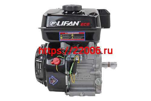 Двигатель LIFAN 7,0 л.с. 170F ECO (212сс, мотобуксировщики, вал d19) фото 2 Двигатель LIFAN 7,0 л.с. 170F ECO (212сс, мотобуксировщики, вал d19) фото 2