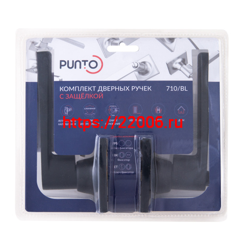 Ручка Punto (Пунто) защелка DK710/BL BL-ET (кл./фик.) черный фото 2 Ручка Punto (Пунто) защелка DK710/BL BL-ET (кл./фик.) черный фото 2