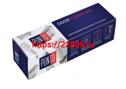 Цилиндровый Punto (Пунто) механизм Z3007Tang85(50+10+25) со штоком CP хром фото 2