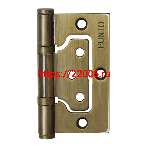 Петля Punto (Пунто) универсальная без врезки IN3200W-HD AB (200-2B/HD 75x2,5) бронза