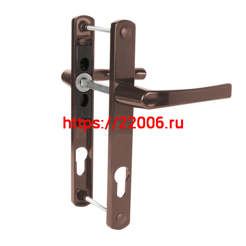 Ручка Punto (Пунто) на планке HANDLE.85.25.67-75 RAL 8017 коричневый Ручка Punto (Пунто) на планке HANDLE.85.25.67-75 RAL 8017 коричневый