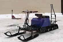 Мотобуксировщик с лыжным модулем 15 л.с., ЛИДЕР-2-3Т-15АП (3 тележки), АДАПТИВНАЯ ПОДВЕСКА