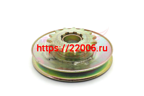 Шкив-звезда ремкомплект мотолебедки "Бурлак" 13зуб.