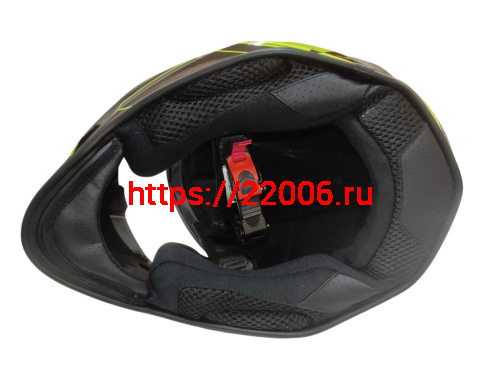 Шлем детский интеграл COBRA EC H151, черный и лайм, размер 4XS фото 4 Шлем детский интеграл COBRA EC H151, черный и лайм, размер 4XS фото 4