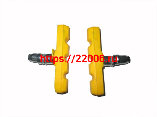 Колодки тормоза  V-Brake цветные с резьбой 70мм  2 шт