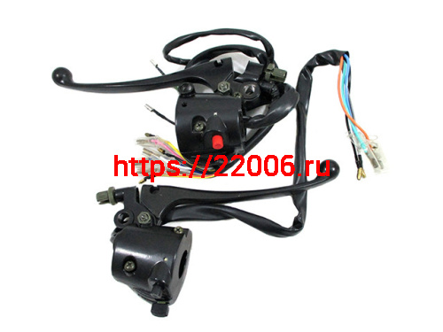 Переключатели руля в сборе с  рычагами CG125