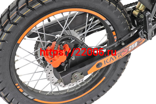 Мотоцикл KAYRO ENDURO 250cc "NOMAD" (ZS172FMM-3A, торм.пер/зад.диск, универс. покрышки пер. 90/90-19, зад 120/90-18)ПТС ОРАНЖЕВЫЙ фото 8 Мотоцикл KAYRO ENDURO 250cc "NOMAD" (ZS172FMM-3A, торм.пер/зад.диск, универс. покрышки пер. 90/90-19, зад 120/90-18)ПТС ОРАНЖЕВЫЙ фото 8
