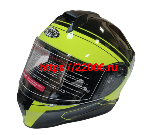 Шлем детский интеграл COBRA EC H151, черный и лайм, размер 4XS Шлем детский интеграл COBRA EC H151, черный и лайм, размер 4XS