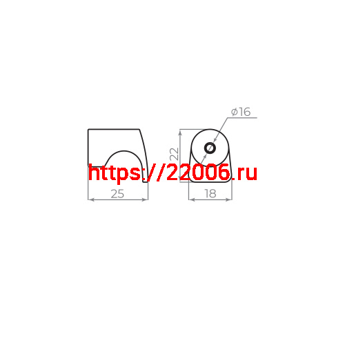 Ручка-кнопка Ajax (Аякс) мебельная MB-B-001 CP хром фото 2 Ручка-кнопка Ajax (Аякс) мебельная MB-B-001 CP хром фото 2