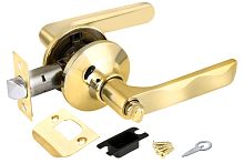 Ручка Fuaro (Фуаро) защелка DK624/BL PB-BK (624/BL PB-B) (фик.) золото