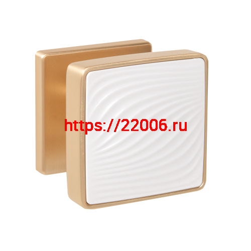 Ручка Punto (Пунто) раздельная K.EST.Q52.GIPNOZ SSG/WH-39 сатинированное золото/белый