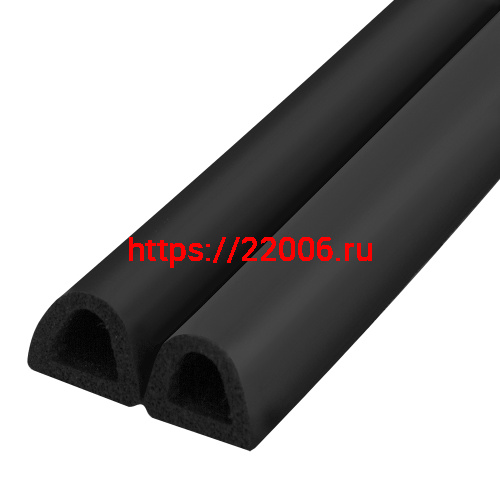 Уплотнитель Fuaro (Фуаро) самоклеящийся ADH/D-14x12mm, BLACK черный 120m
