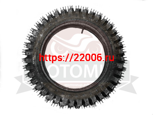 Покрышка  ПетроШина 18" Л-275, 5.00-18 (120/100-18) с камерой, Иж кроссовая квадратные пятаки,