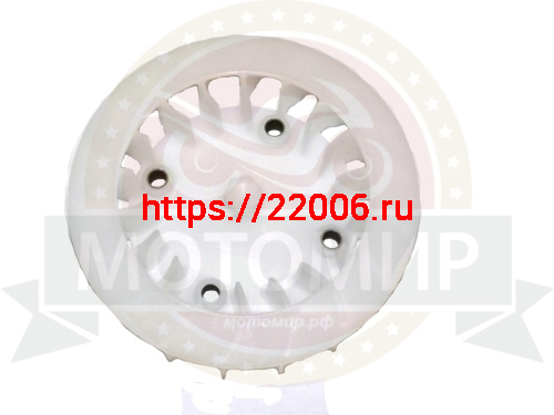 Крыльчатка охлаждения генератора (ЦПГ) 4х такт. GY6-125/150 (052QMIB-080000300) (НАБОР) фото 2