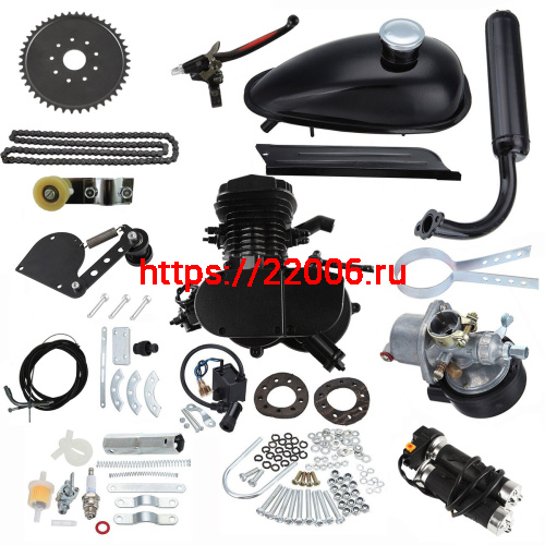 Двигатель Веломотор80 (69.5) (8) (КОМПЛЕКТ для установки) ЧЕРНОГО ЦВЕТА Двигатель Веломотор80 (69.5) (8) (КОМПЛЕКТ для установки) ЧЕРНОГО ЦВЕТА
