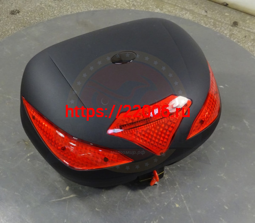 Кофр задний пластик JX А-109, 43 л., черный фото 2 Кофр задний пластик JX А-109, 43 л., черный фото 2