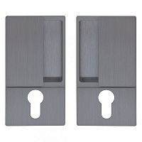 B30003.01.32 AGB (АГБ) Ручка WAVE под цилиндр (мат хром), для раздвижных дверей