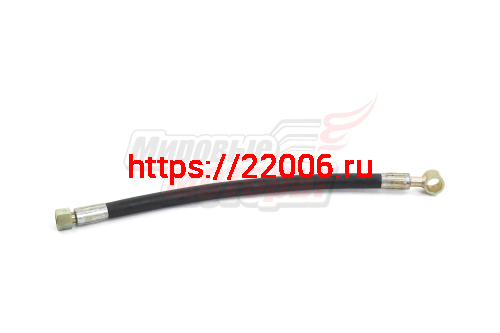 Шланг гидравлики минитрактора кольцо D18-гайка M18, L475 мм