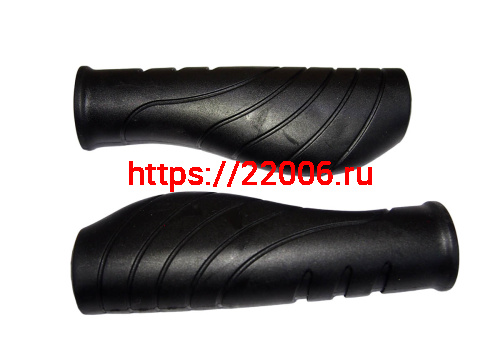_Грипсы для велосипеда 125мм, ПВХ, резина, анатомические, с закрытым концом, чёрные (CSG-668L) TBS