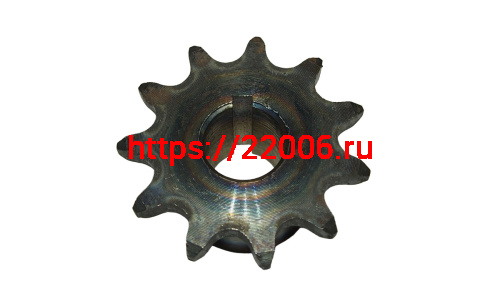 Звезда 11 зуб. (520) цепи, 15.875шаг, на вал d20мм, h28мм, шпонка 5мм, мотобуксировщик Звезда 11 зуб. (520) цепи, 15.875шаг, на вал d20мм, h28мм, шпонка 5мм, мотобуксировщик