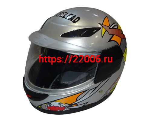Шлем интеграл "Safelead" HF-908 (619) Детский E05 BLACK, TB-SILVER размер XL (16 шт.) Шлем интеграл "Safelead" HF-908 (619) Детский E05 BLACK, TB-SILVER размер XL (16 шт.)