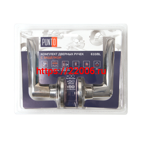 Ручка Punto (Пунто) защелка DK610/BL CP-ET (кл./фик.) хром Ручка Punto (Пунто) защелка DK610/BL CP-ET (кл./фик.) хром