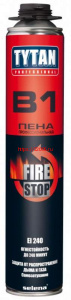Tytan Professional B1 42 Пена монтаж.(п/пистолет) огнестойкая 750мл Tytan Professional B1 42 Пена монтаж.(п/пистолет) огнестойкая 750мл