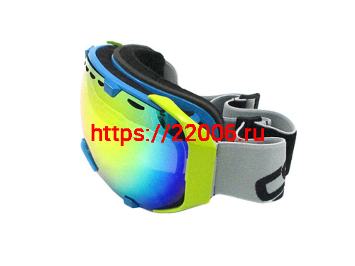 Очки CRG 105-7 оправа зелено-голубая стекло дымчато красное, двойное зеркальное покрытие REVA Очки CRG 105-7 оправа зелено-голубая стекло дымчато красное, двойное зеркальное покрытие REVA