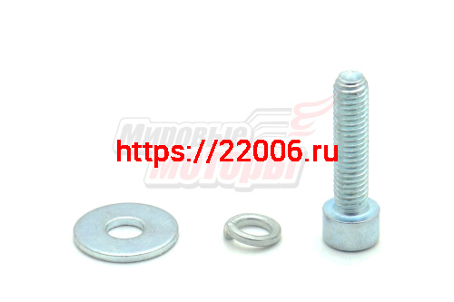Болт М6х25 с шайбой крепления корпуса трансмиссии цепной внешнего 144F