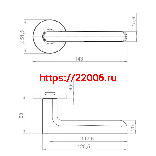 Ручка Armadillo (Армадилло) раздельная R.YM.CINNAMON AC-9 медь фото 3