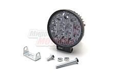 Фара светодиодная 42W 14 диодов SMD, 55мм круг. мет. корпус, дальний свет (Spot)