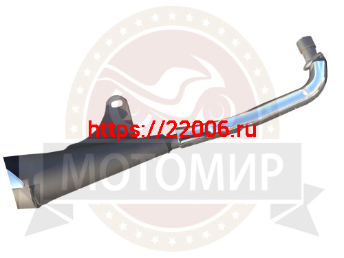 Глушитель VORTEX ALPHA в сборе с коленом фото 2 Глушитель VORTEX ALPHA в сборе с коленом фото 2