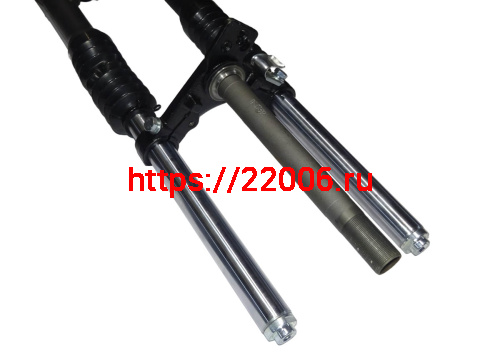 Вилка телескопическая передняя  TRICKLER 2 в сборе (барабанный тормоз) фото 4