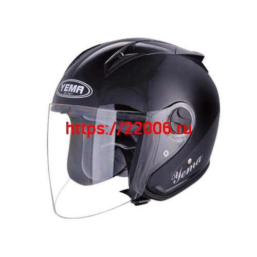 Мотошлем YM-616 черный (М) Мотошлем YM-616 черный (М)