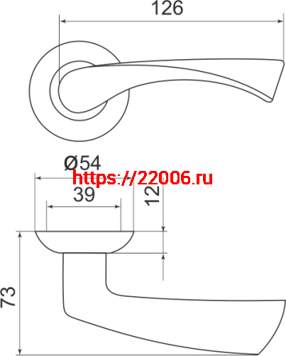 Ручка Armadillo (Армадилло) раздельная Corona LD23-1AB/GP-7 бронза/золото фото 3 Ручка Armadillo (Армадилло) раздельная Corona LD23-1AB/GP-7 бронза/золото фото 3
