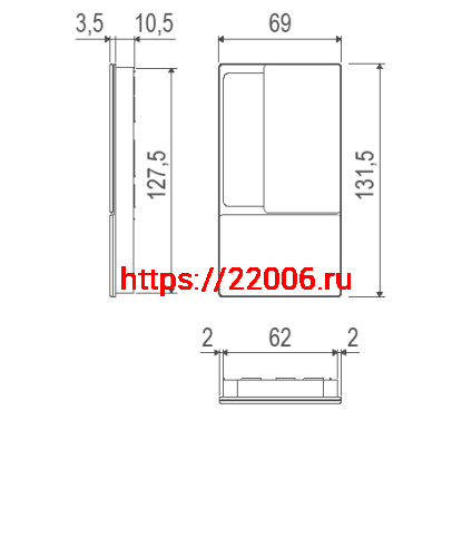 B30002.02.32 AGB (АГБ) Ручка WAVE под WC (мат хром), для раздвижных дверей фото 2 B30002.02.32 AGB (АГБ) Ручка WAVE под WC (мат хром), для раздвижных дверей фото 2