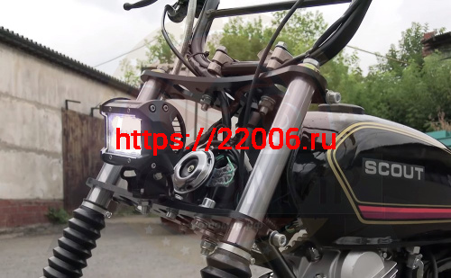 Мотоцикл внедорожный СКАУТ-3V-200 колеса 10" фото 2 Мотоцикл внедорожный СКАУТ-3V-200 колеса 10" фото 2
