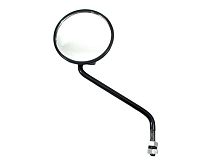 Зеркало круглое черный пластик стойка высокая резьба М10 Урал производство Ирбит