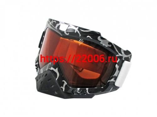 Очки 815-25 оправа черная с защитой носа, линза оранжевая двойная Очки 815-25 оправа черная с защитой носа, линза оранжевая двойная