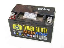 Аккумулятор 12В  7 А/ч, кислотный AGM (Тюмень 6МТС -7)  (150х85х94) прямая полярность (залитый)