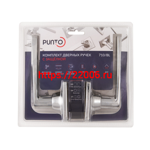 Ручка Punto (Пунто) защелка DK710/BL CP-PS (без фик.)хром фото 2 Ручка Punto (Пунто) защелка DK710/BL CP-PS (без фик.)хром фото 2