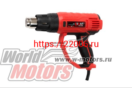 Фен строительный BRAIT BHG2000ER (2000Вт; макс.темп. 600°С, 5 насадок; 3 скорости; регулировка) Фен строительный BRAIT BHG2000ER (2000Вт; макс.темп. 600°С, 5 насадок; 3 скорости; регулировка)