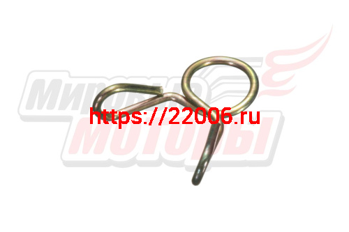 Хомут шланга пружинный, проволочный, одновитковый, диаметр 10 мм