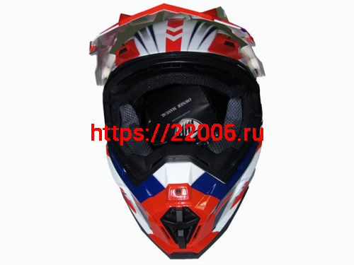 Мотошлем THH TX-25 №1 white/red blue (S)