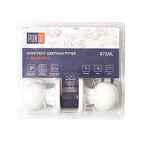 Ручка Punto (Пунто) защелка DK672/BL WH-PS (без фик.) белый