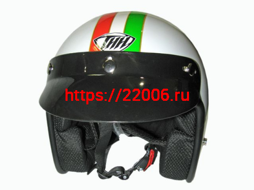 Мотошлем THH T-380 №8 white/green (XS) Мотошлем THH T-380 №8 white/green (XS)