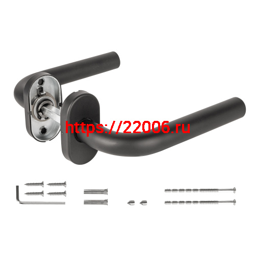 Ручка Fuaro (Фуаро) раздельная R.DSS201-0201P/19 INOX 201 BLACK (овальное основание) фото 3 Ручка Fuaro (Фуаро) раздельная R.DSS201-0201P/19 INOX 201 BLACK (овальное основание) фото 3