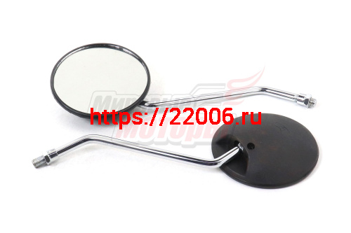 Зеркала (050) пласт.(круглое, черные) d10 (в уп. 50 пар) Зеркала (050) пласт.(круглое, черные) d10 (в уп. 50 пар)