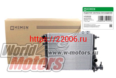 Радиатор охлаждения двигателя Hyundai Getz TB 1.1/1.3/1.4/1.6iL 02-11 MT (HOSR008) Радиатор охлаждения двигателя Hyundai Getz TB 1.1/1.3/1.4/1.6iL 02-11 MT (HOSR008)